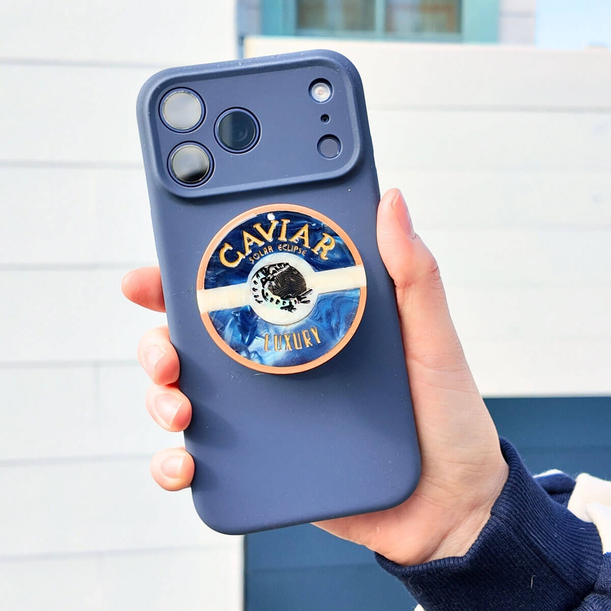 Caviar Phone Grip Charm by Solar Eclipse