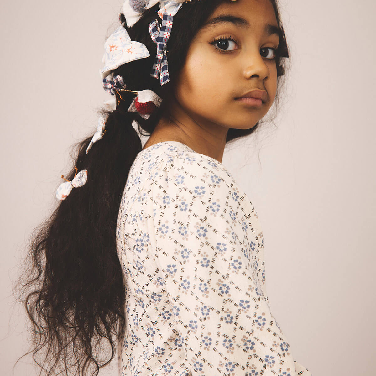 Balloon Tee in Trellis Print / Powder by Soor Ploom