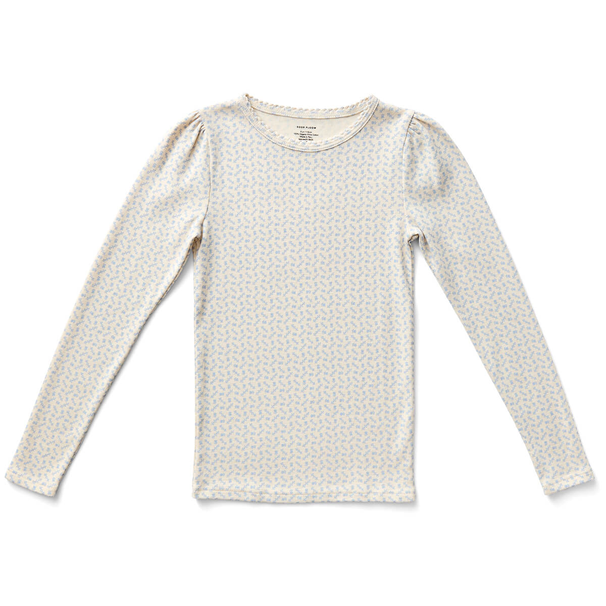 Pouf Tee in Cross Stitch Print / Talc by Soor Ploom