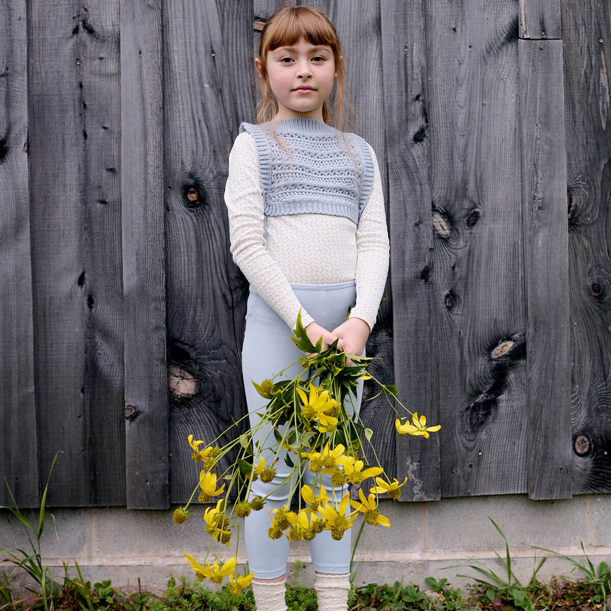 Rib Legging in Talc by Soor Ploom