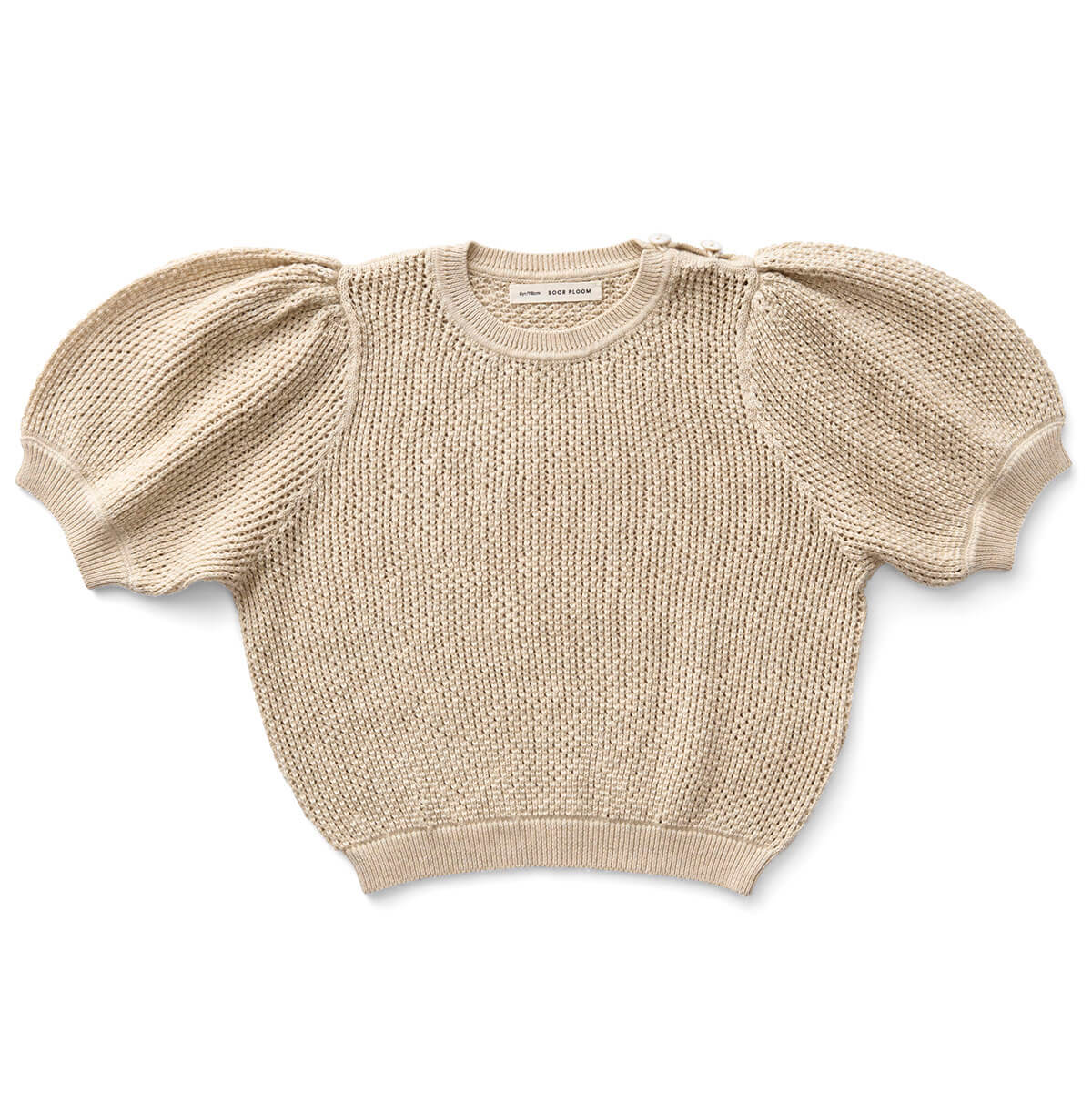 トップス SOOR PLOOM Mimi Knit Top 2y natural Mimi Knit Top in Soy by Soor Ploom – Junior Edition
