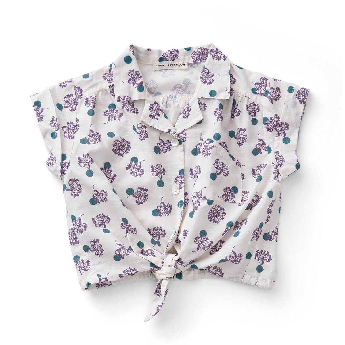 Loli Blouse in Carnation Print Pansy by Soor Ploom