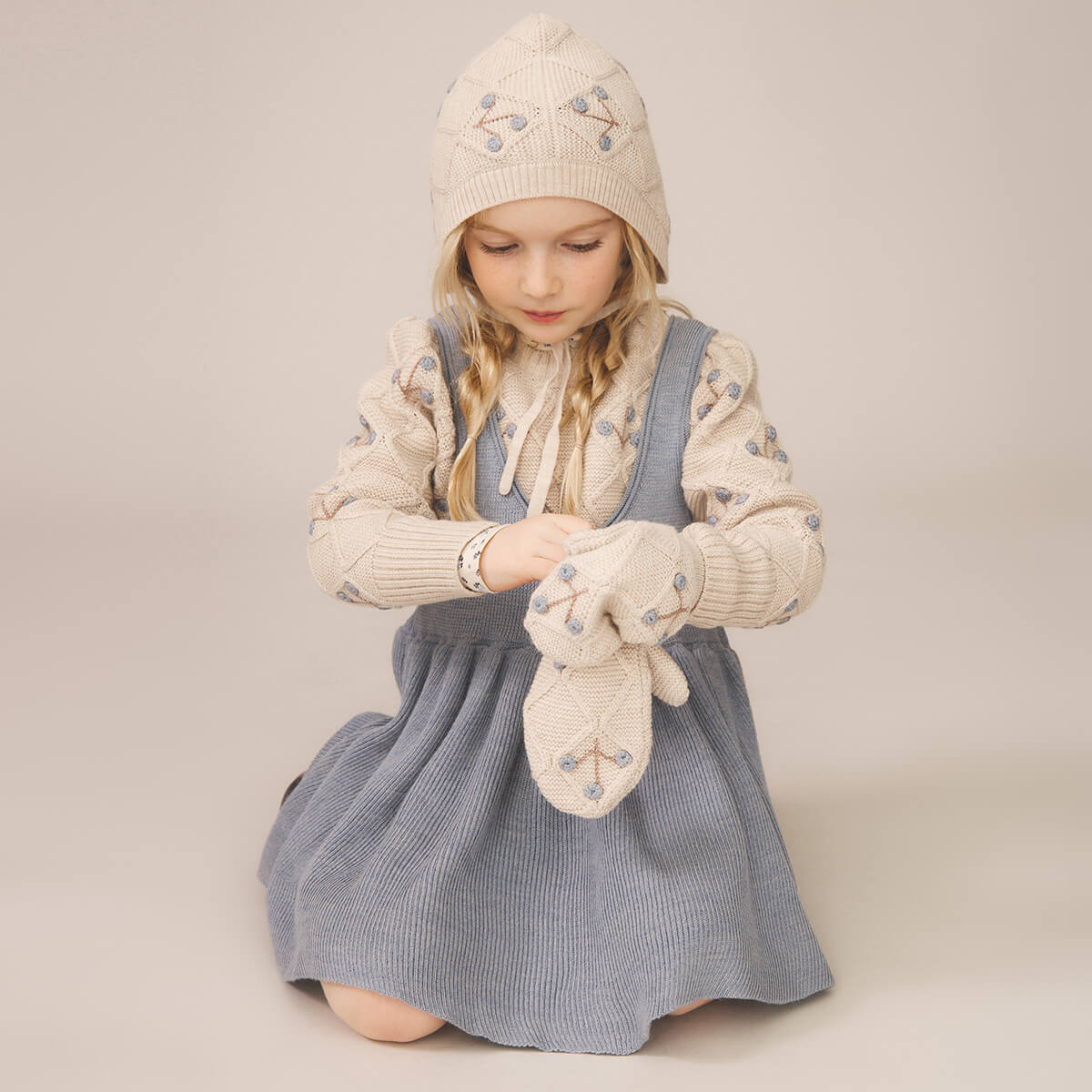 Sage Pinafore in Powder by Soor Ploom