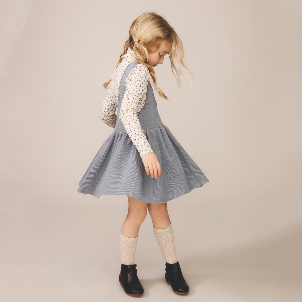 Sage Pinafore in Powder by Soor Ploom