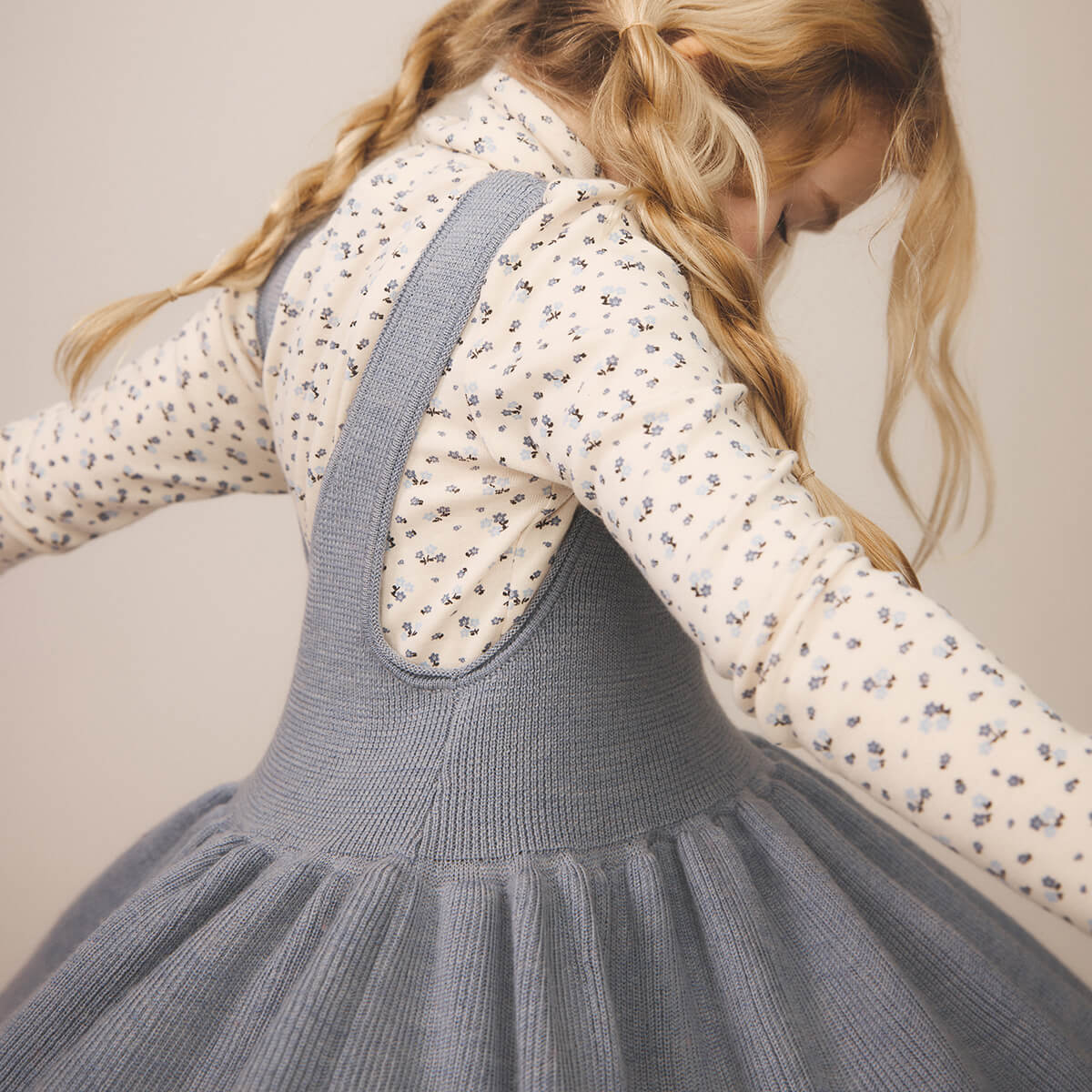 Sage Pinafore in Powder by Soor Ploom