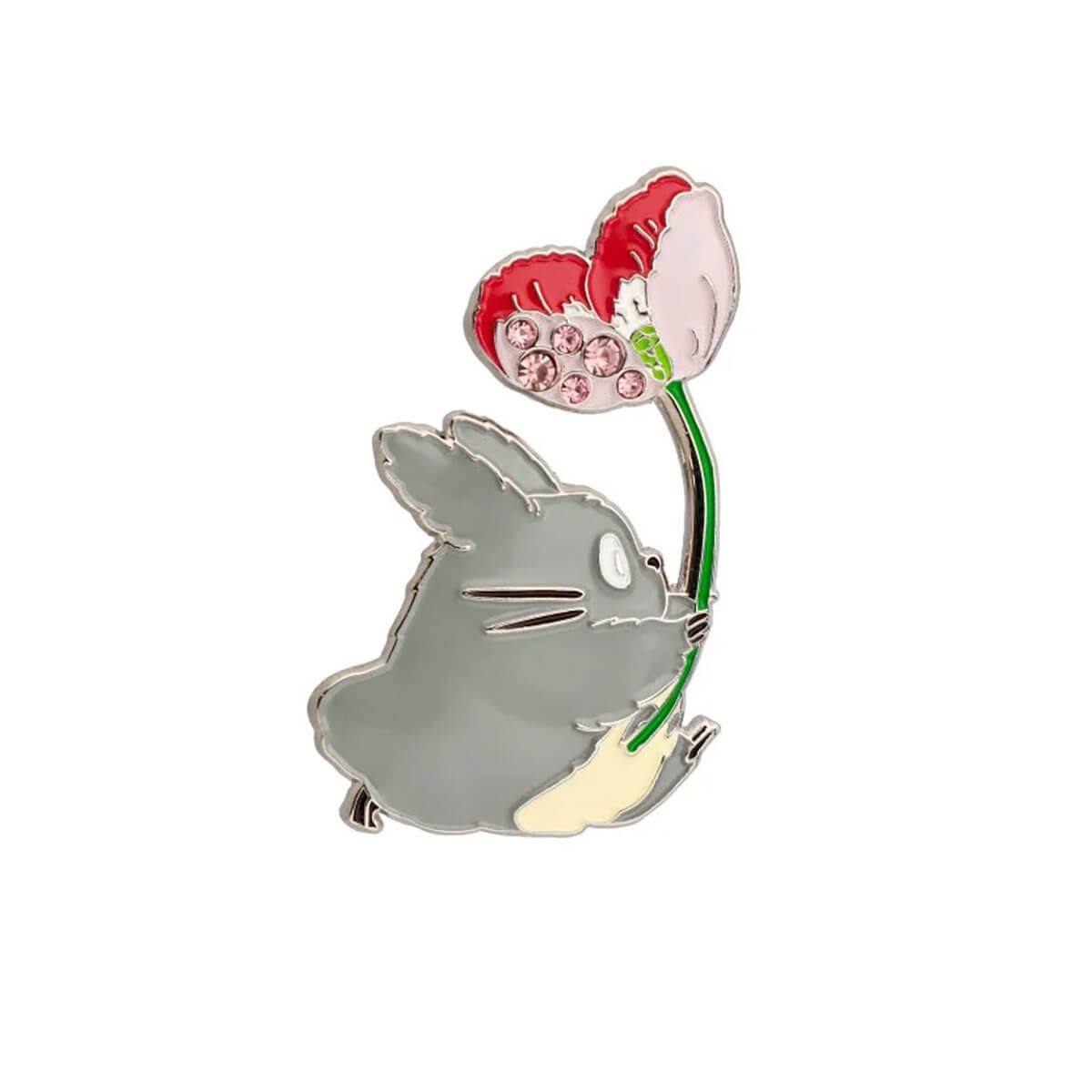 Studio Ghibli Flower Totoro Brooch by Seisen Japan