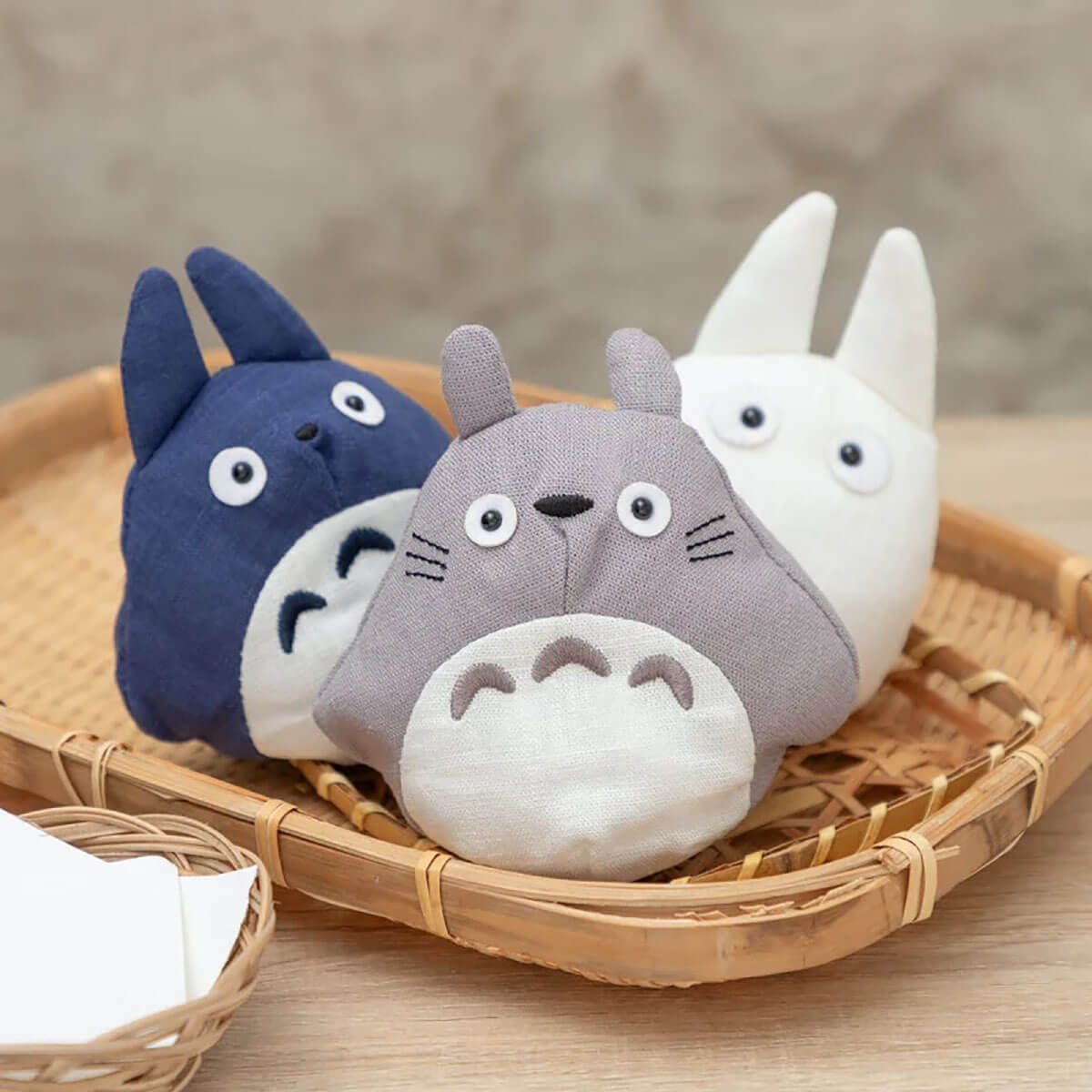 Japanese Style Studio Ghibli White Totoro Beanbag Plush (11cm) by Sun Arrow