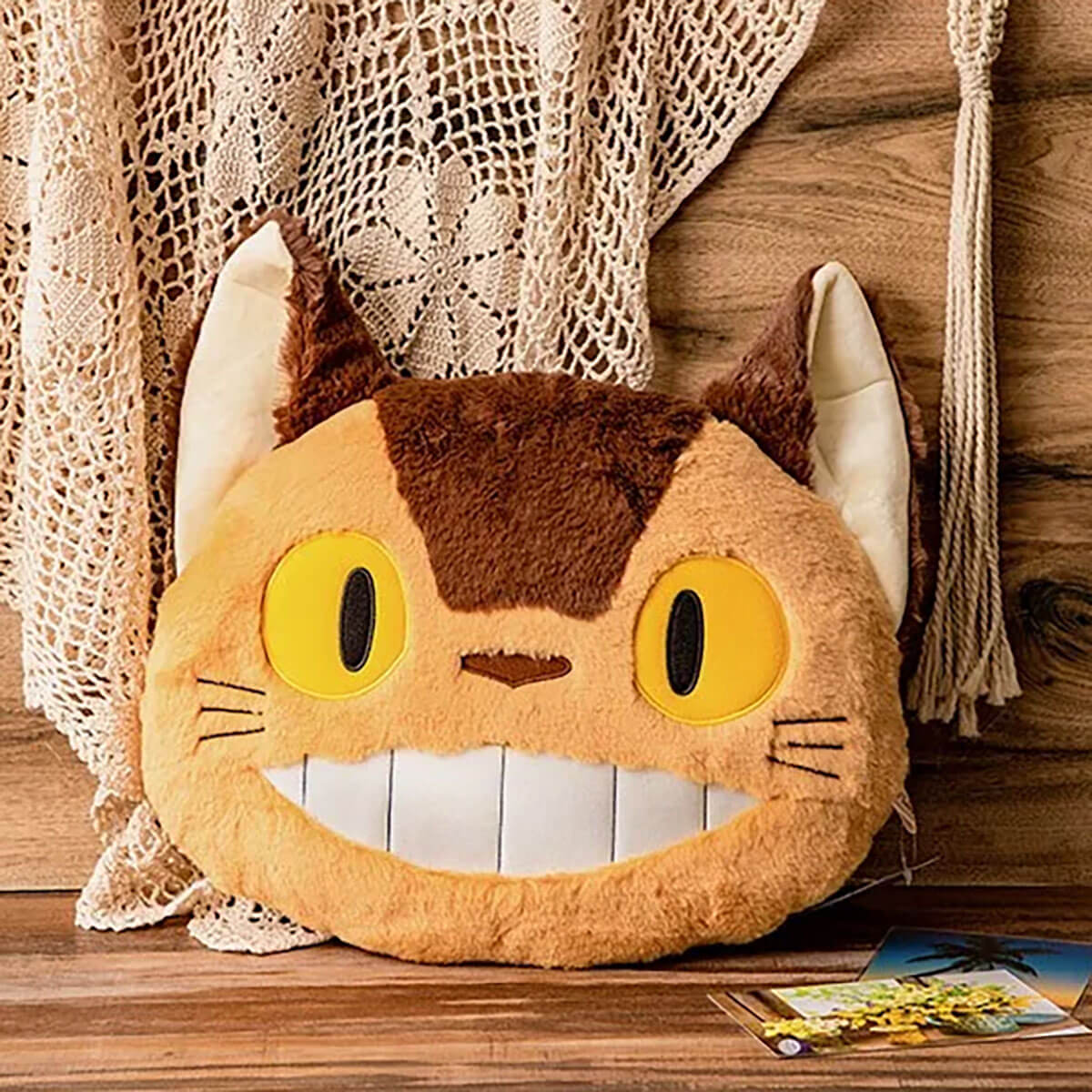 Studio Ghibli My Neighbour Totoro Catbus Cushion (34cm) by Sun Arrow