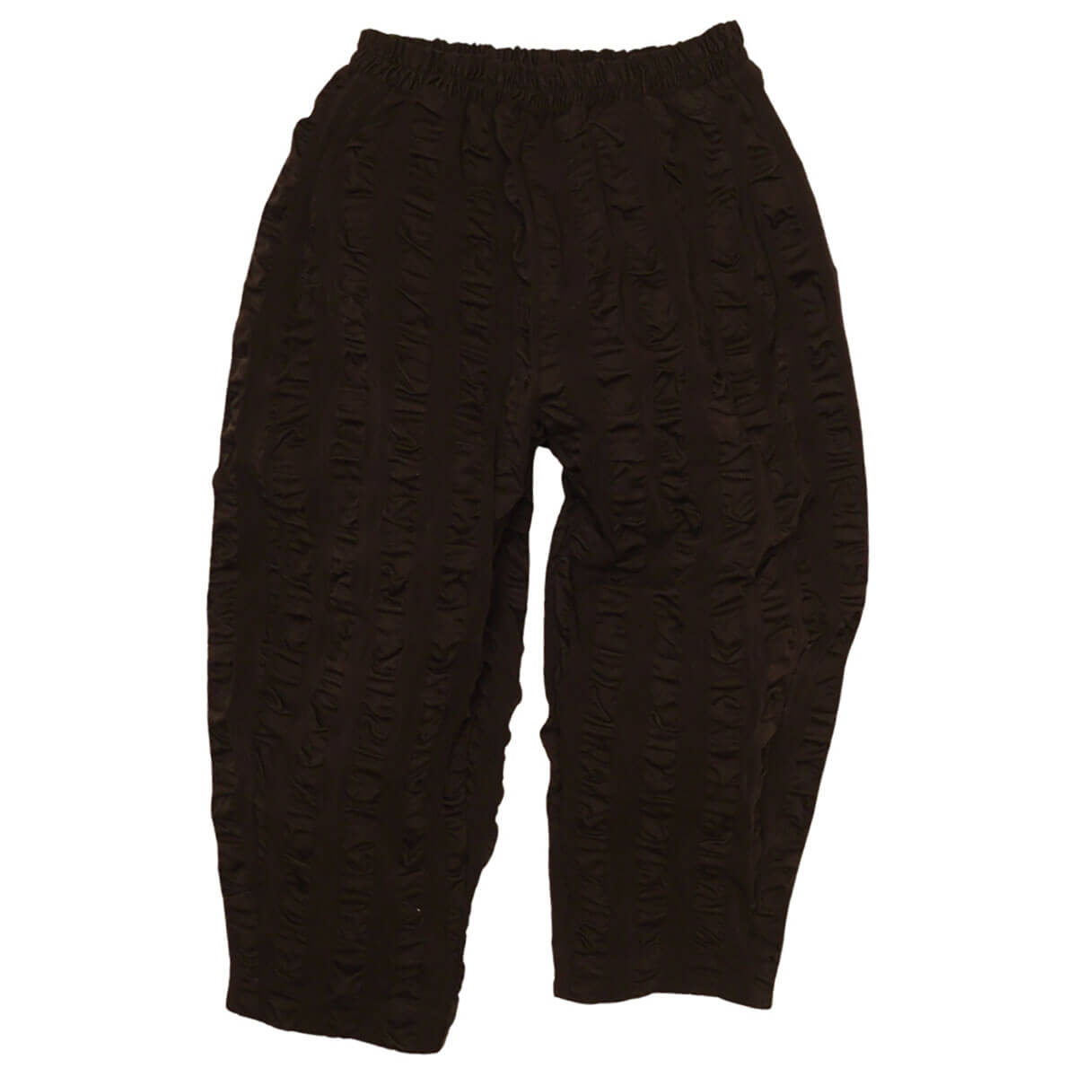 Manu Giant Seersucker Trousers in Black by Studio Koter