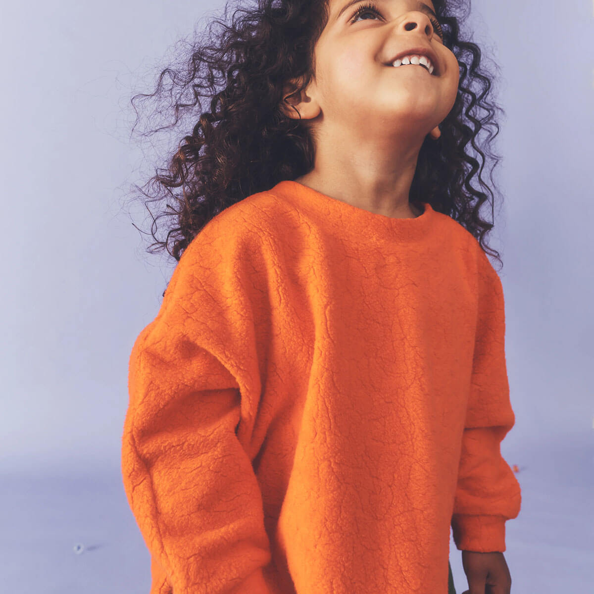 Riverson Teddy Sweatshirt in Orange by Studio Koter