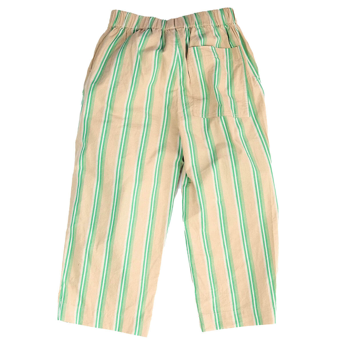 Ever Wide Leg Trousers in Green Stripe by Studio Koter