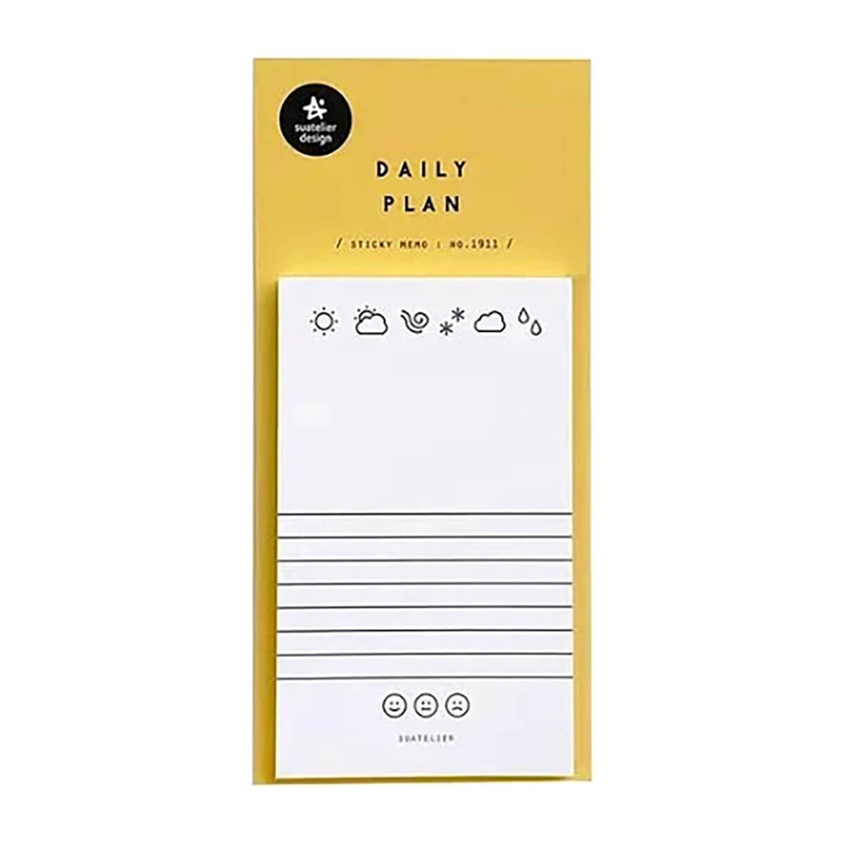 Number 08 Daily Plan Sticky Notes by Suatelier