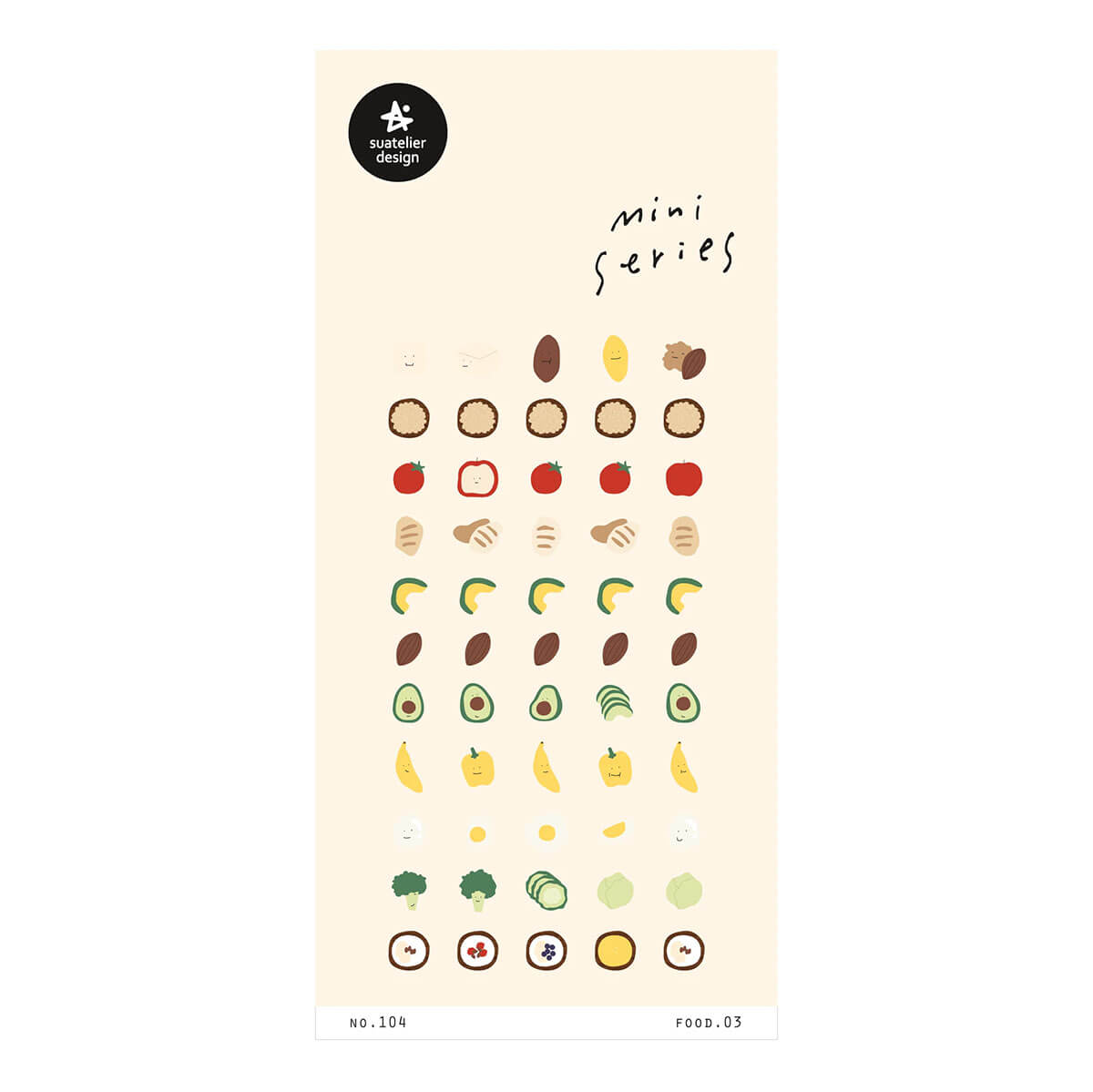 Food 03 Mini Series Stickers by Suatelier