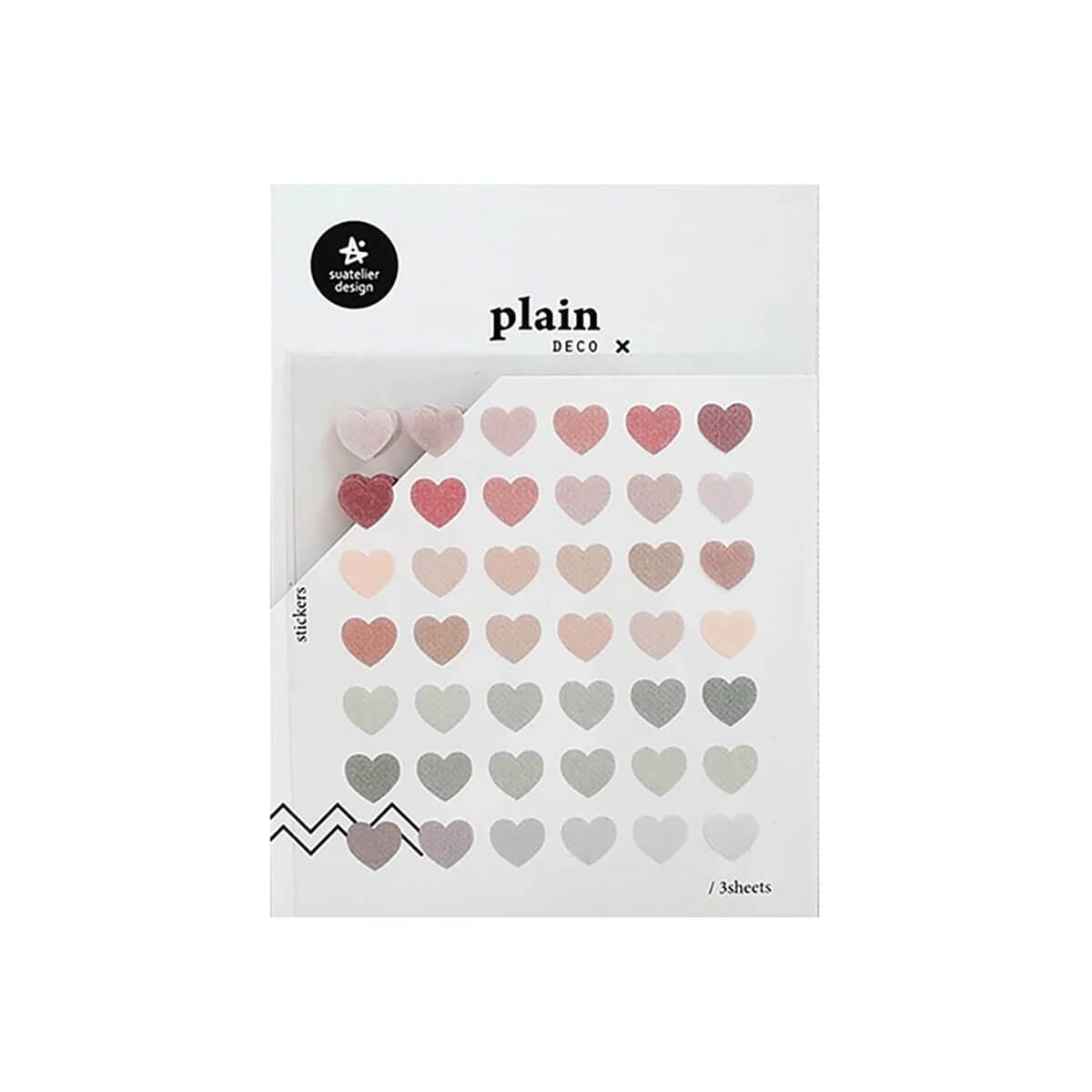 Number 52 Plain Series Stickers by Suatelier