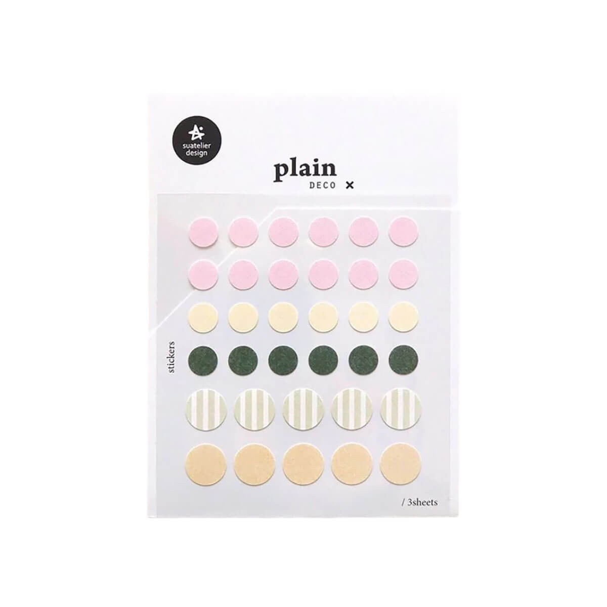 Number 70 Plain Series Stickers by Suatelier