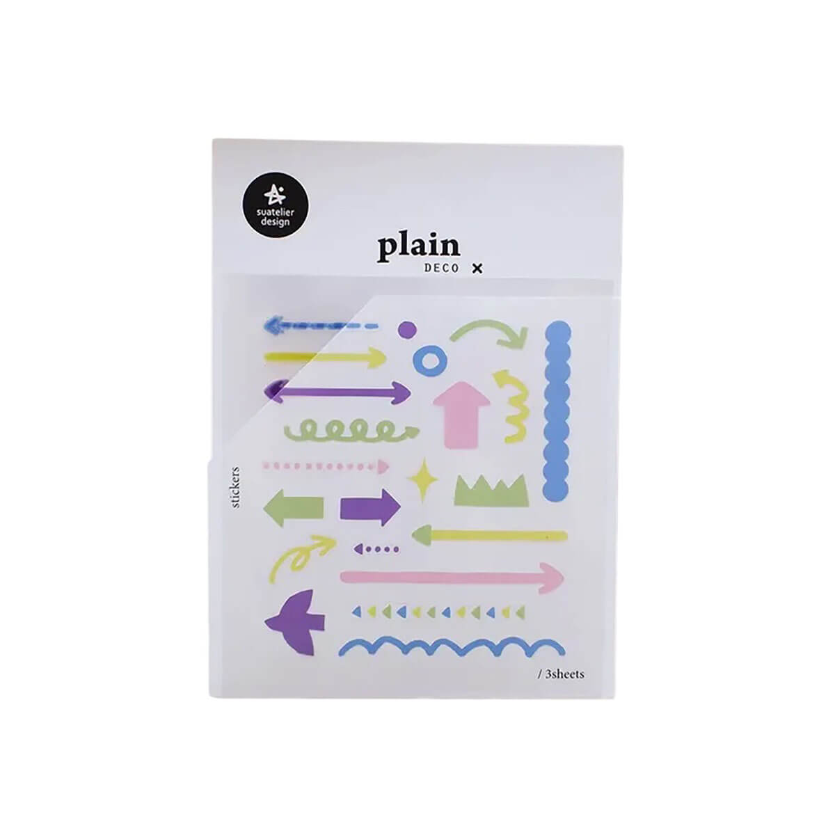 Number 73 Plain Series Stickers by Suatelier