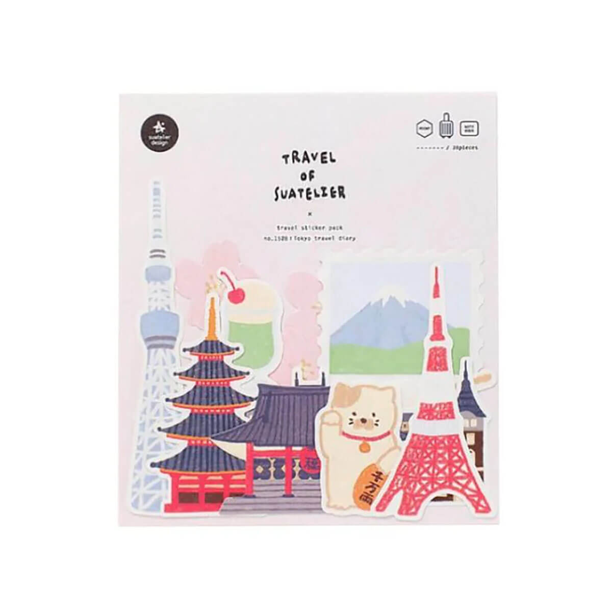 Tokyo Travel Diary Stickers by Suatelier