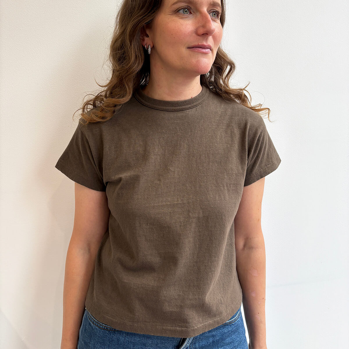 Hi'aka Short Sleeved T-Shirt in Turkish Coffee by Sunray Spirit