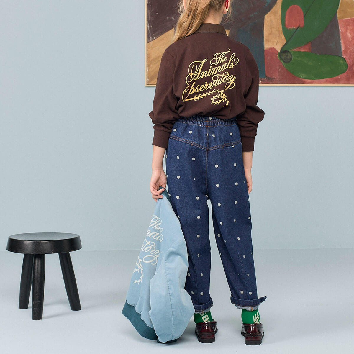 Grouse Kid Pants in Blue by The Animals Observatory
