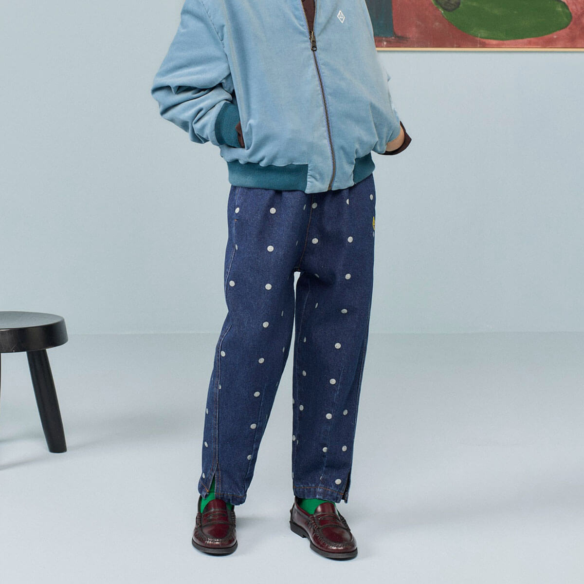 Grouse Kid Pants in Blue by The Animals Observatory