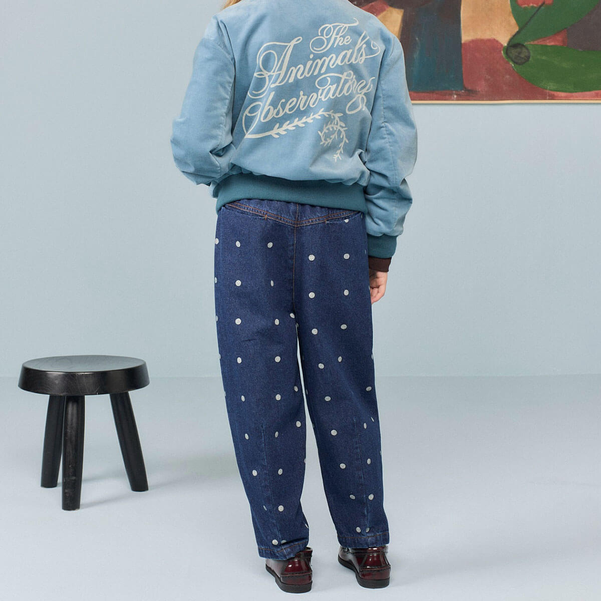 Grouse Kid Pants in Blue by The Animals Observatory
