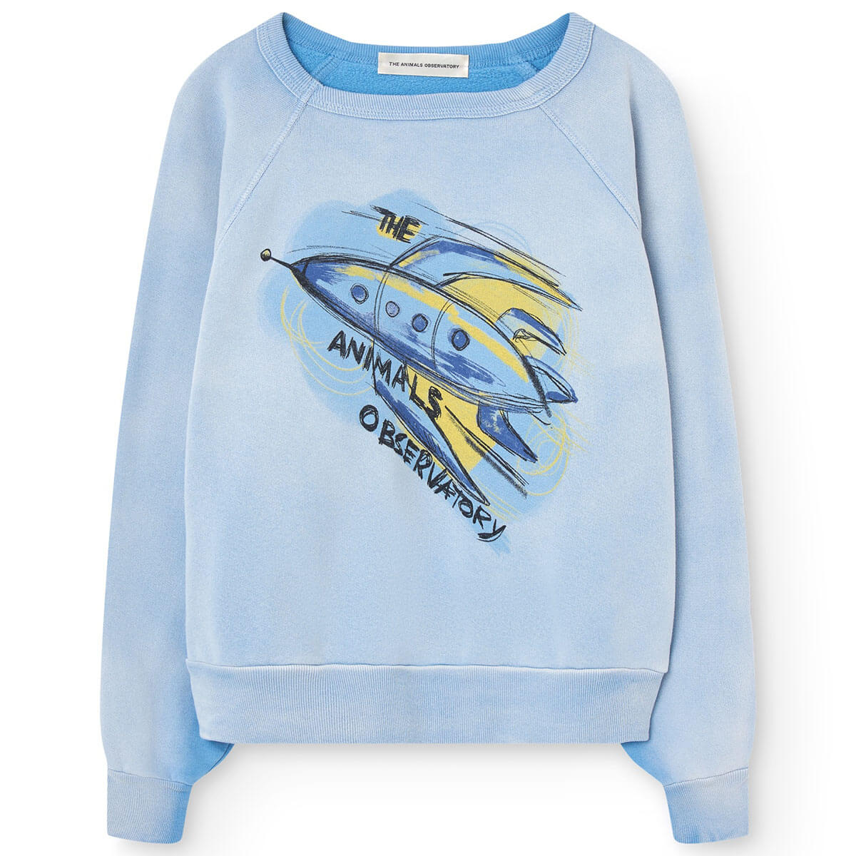 Shark Warm Kid Sweatshirt in Dusty Blue by The Animals Observatory