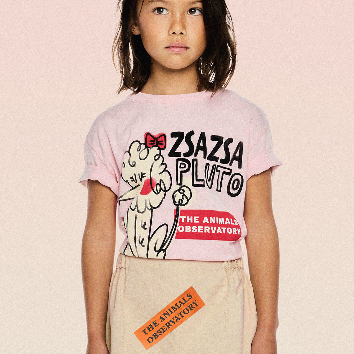Shrimp Kid Skort in Khaki by The Animals Observatory