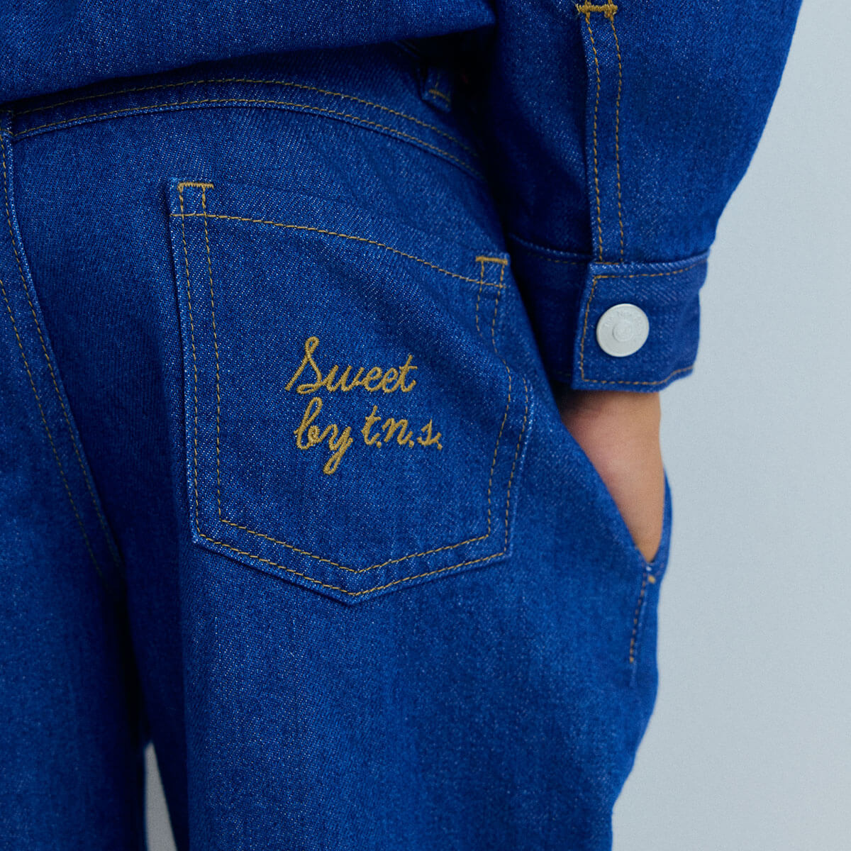 Tulip Pant in Blue Denim by The New Society