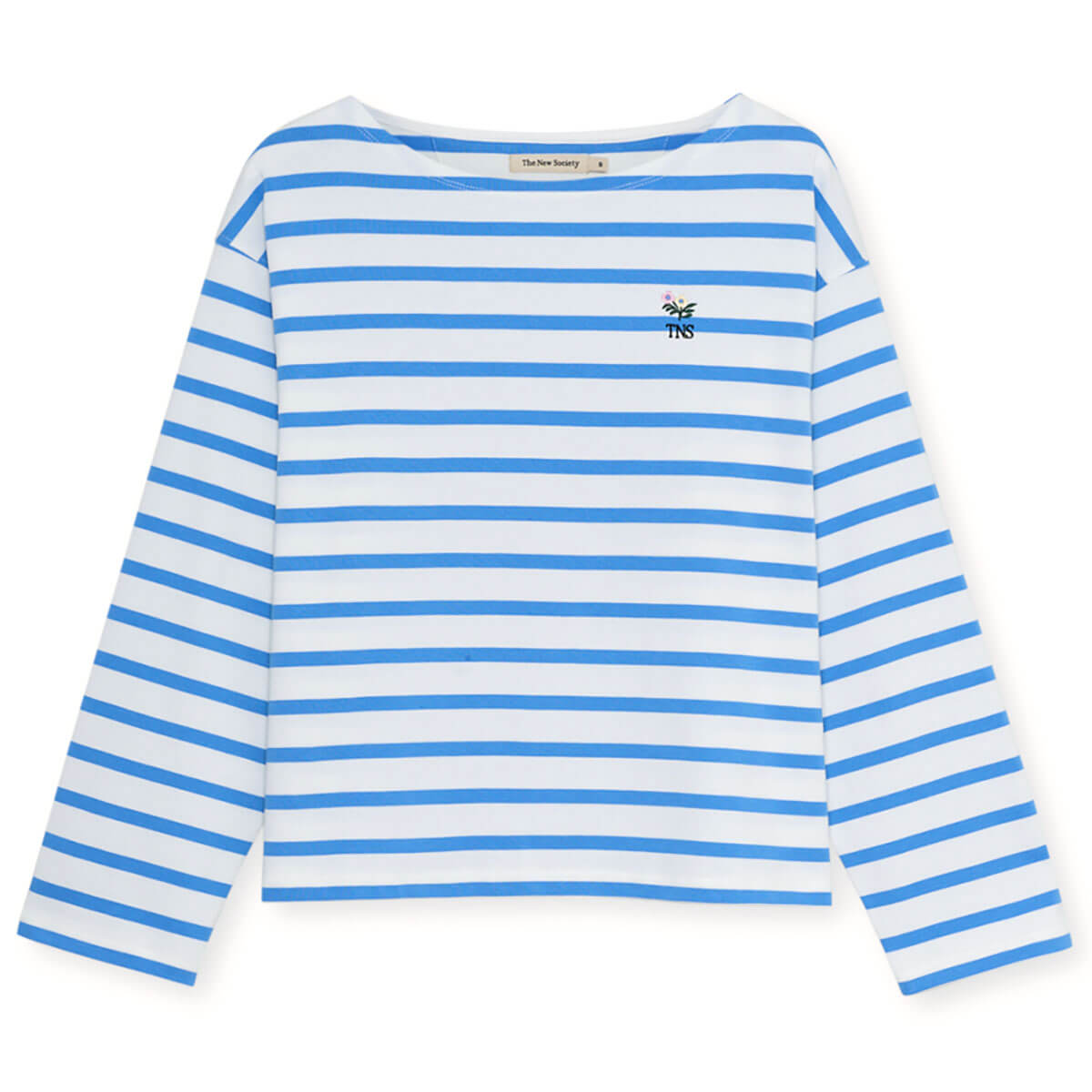 Burnet T-Shirt in Vista Blue Stripes by The New Society Womenswear