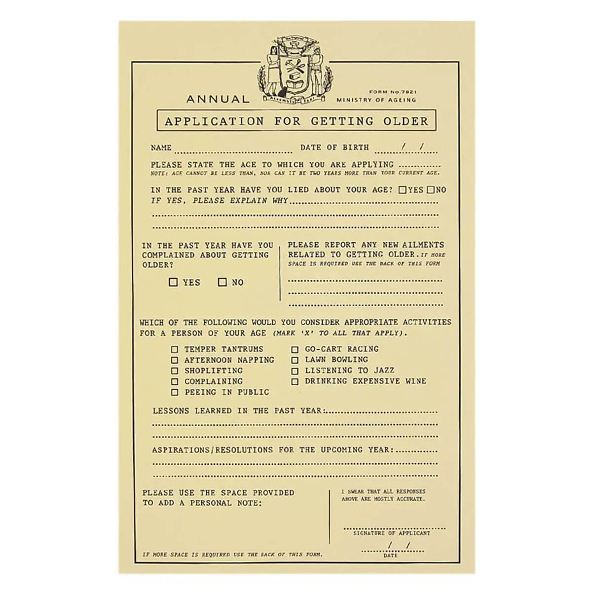 Birthday Application by The Regional Assembly of Text