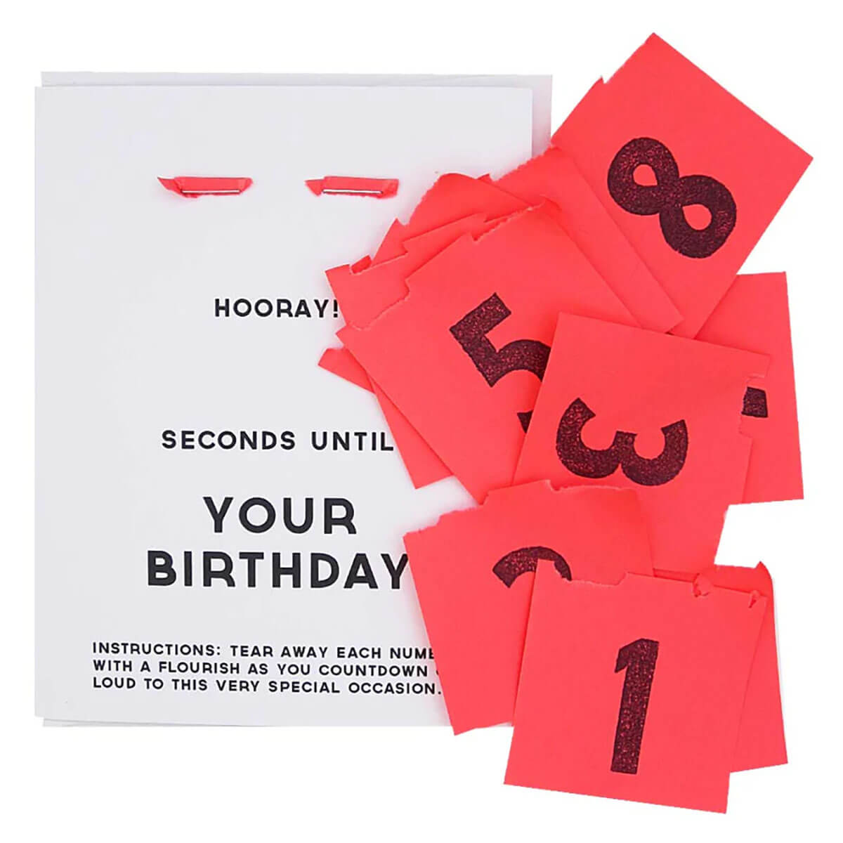 Countdown Until Your Birthday Greetings Card by The Regional Assembly of Text