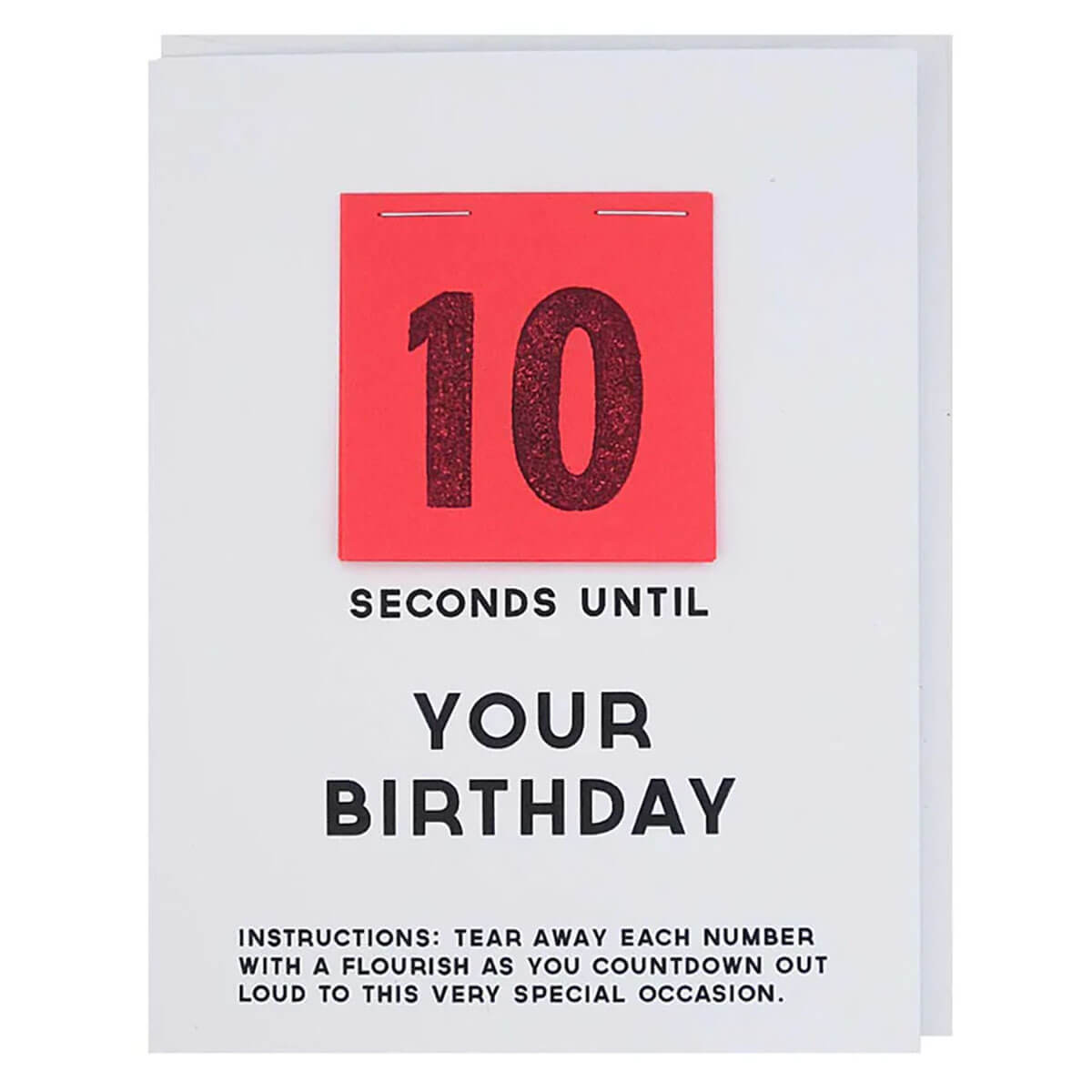 Countdown Until Your Birthday Greetings Card by The Regional Assembly of Text