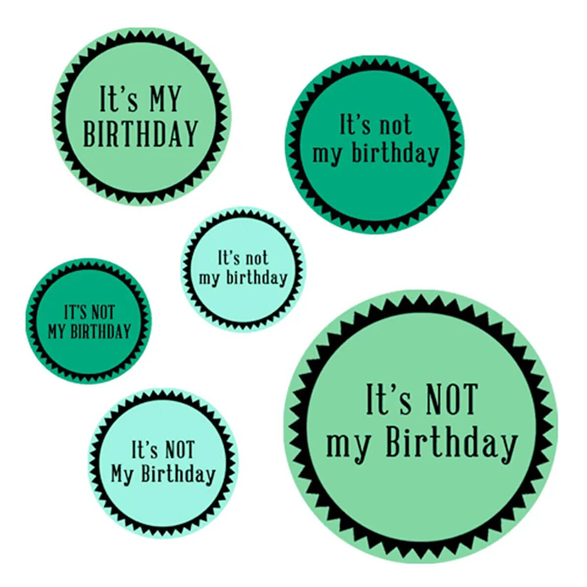 Someones Birthday Button Badge Set by The Regional Assembly of Text