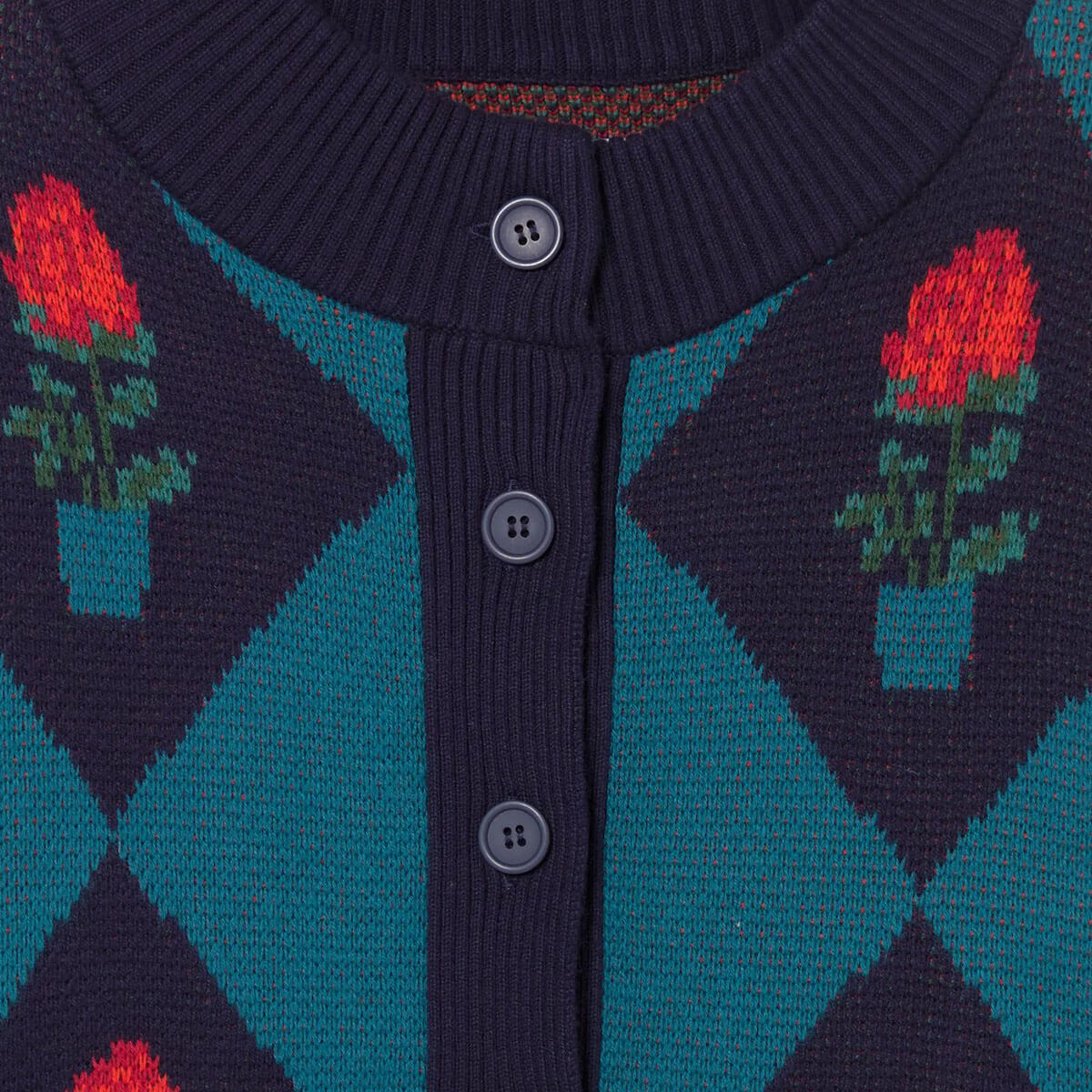 Belen Diamond Flowers Cardigan by The Tiny Big Sister