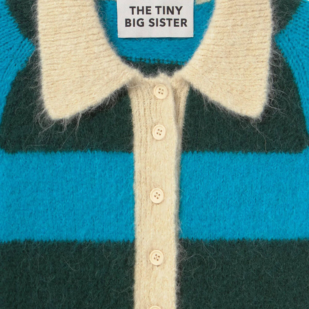 Frank Striped Polo in Green by The Tiny Big Sister