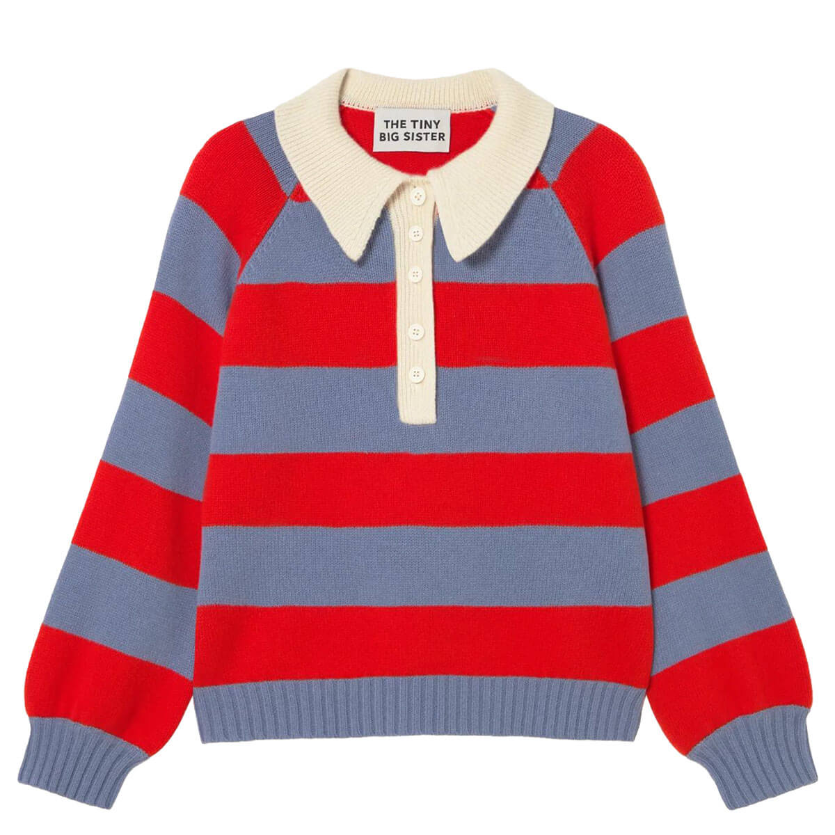 Frank Striped Polo in Orange by The Tiny Big Sister
