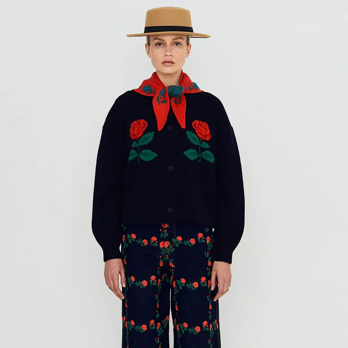 Roses Oversized Cardigan by The Tiny Big Sister