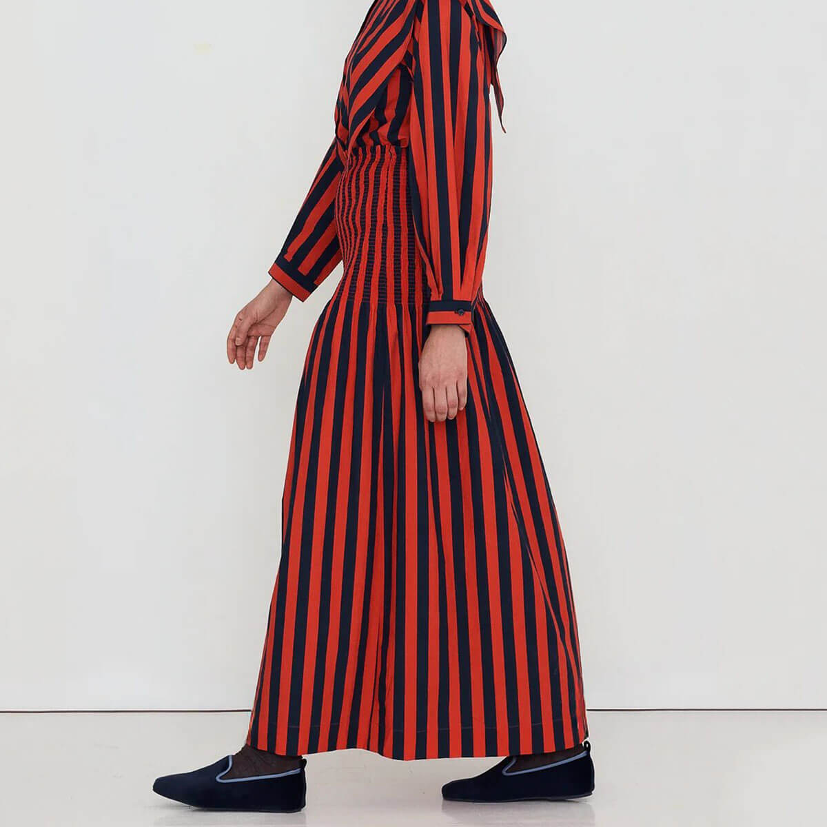 Stripes Smocking Skirt by The Tiny Big Sister