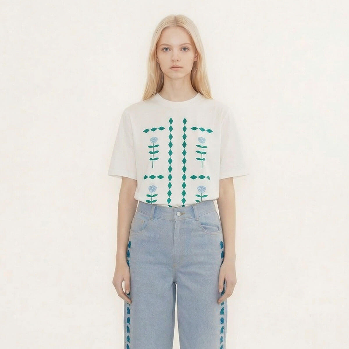 Flowers Tee by The Tiny Big Sister