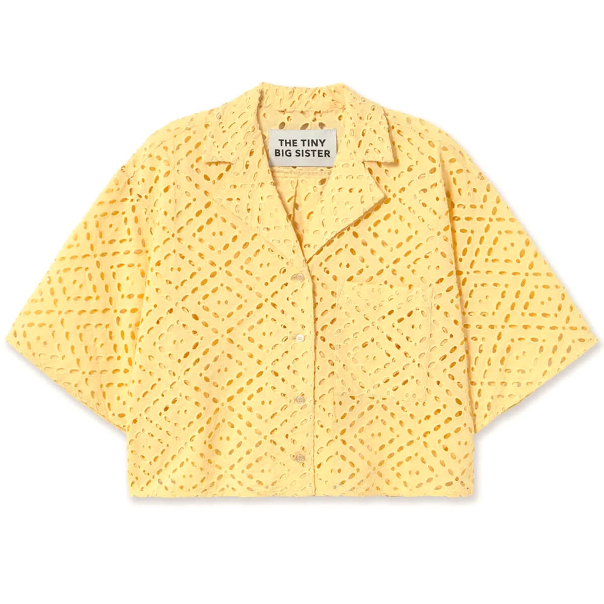 Short Sleeve Shirt in Mellow Yellow by The Tiny Big Sister