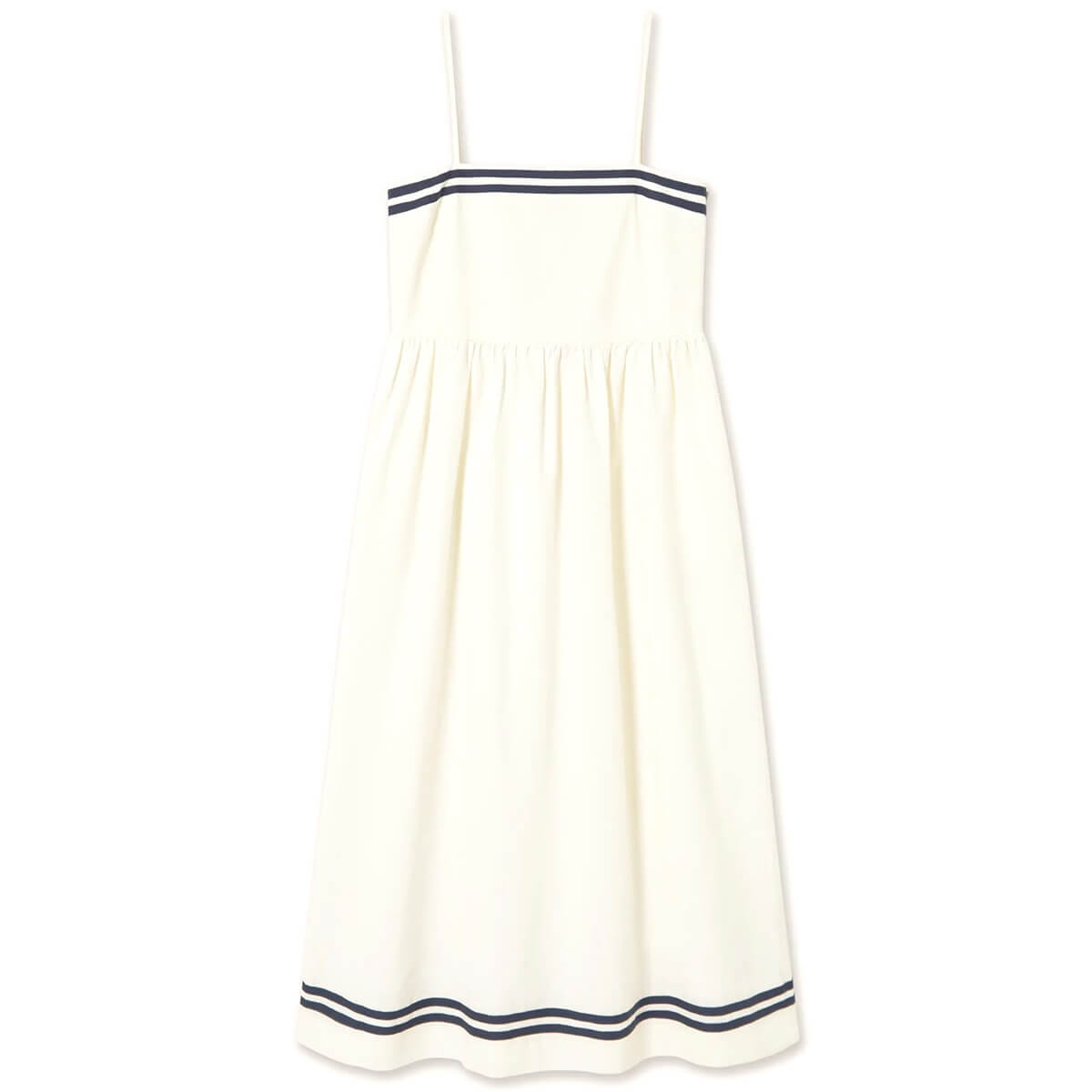 Straps Dress in Off White by The Tiny Big Sister