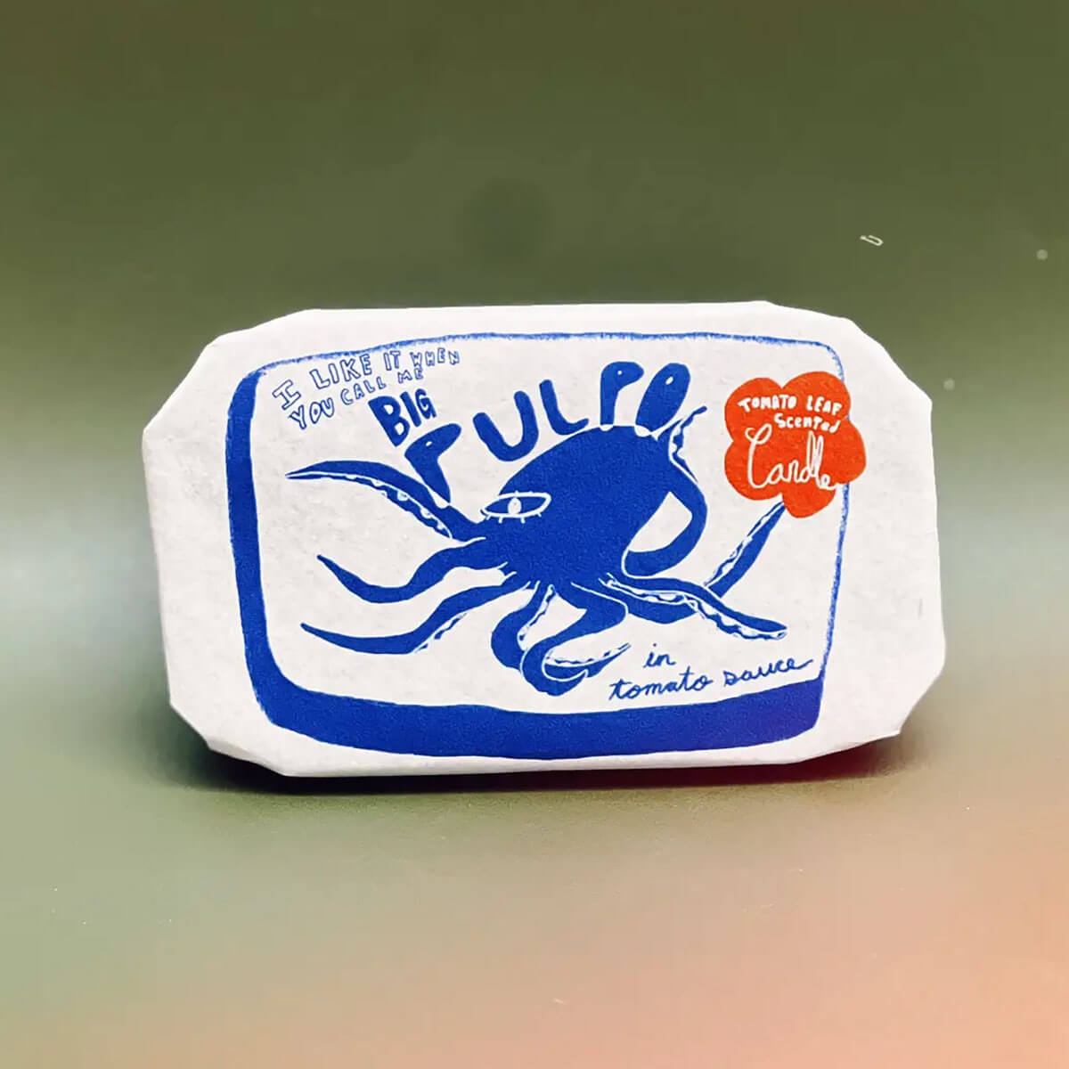 Pulpo in Tomato Sauce Tinned Fish Candle by Tinned Candle