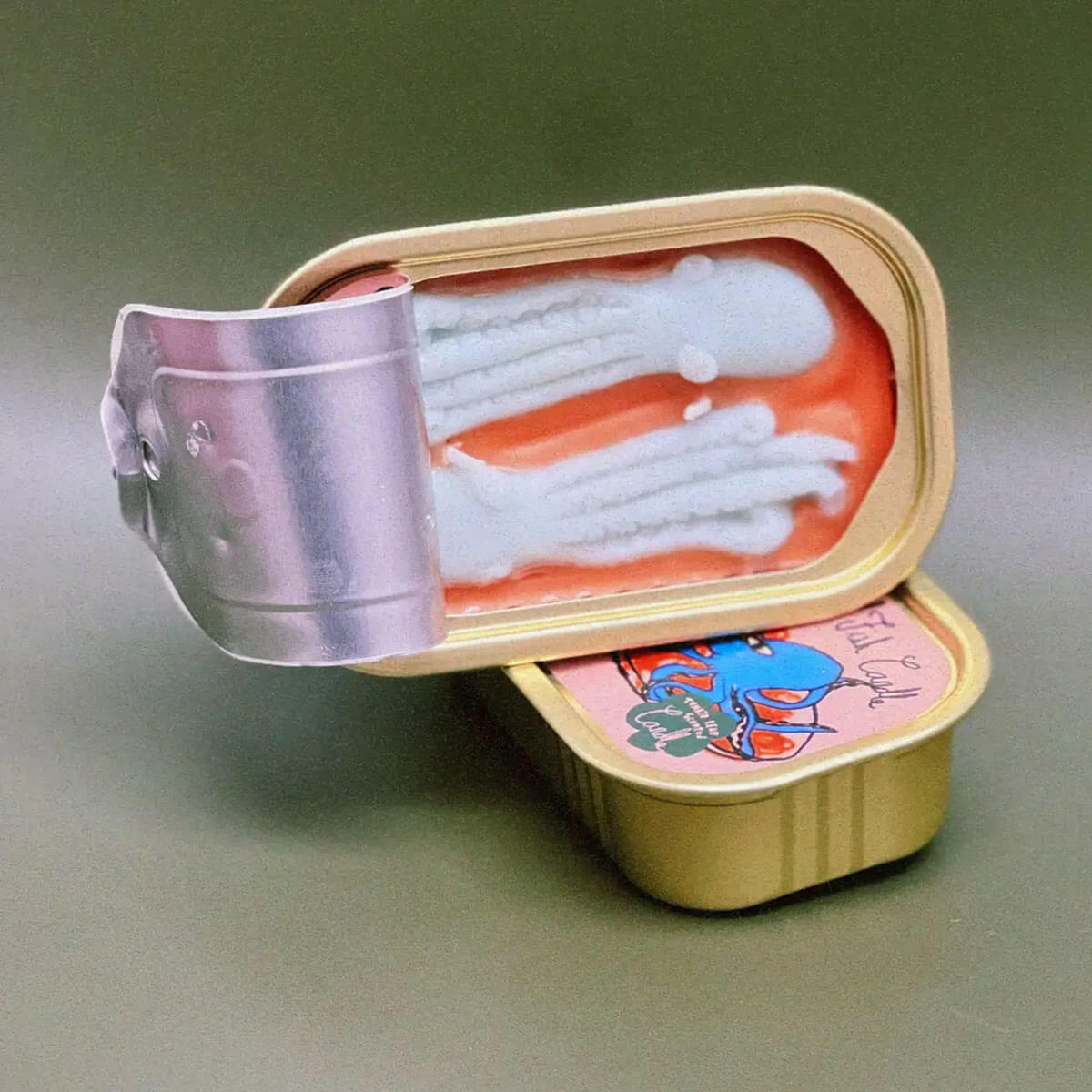 Pulpo in Tomato Sauce Tinned Fish Candle by Tinned Candle