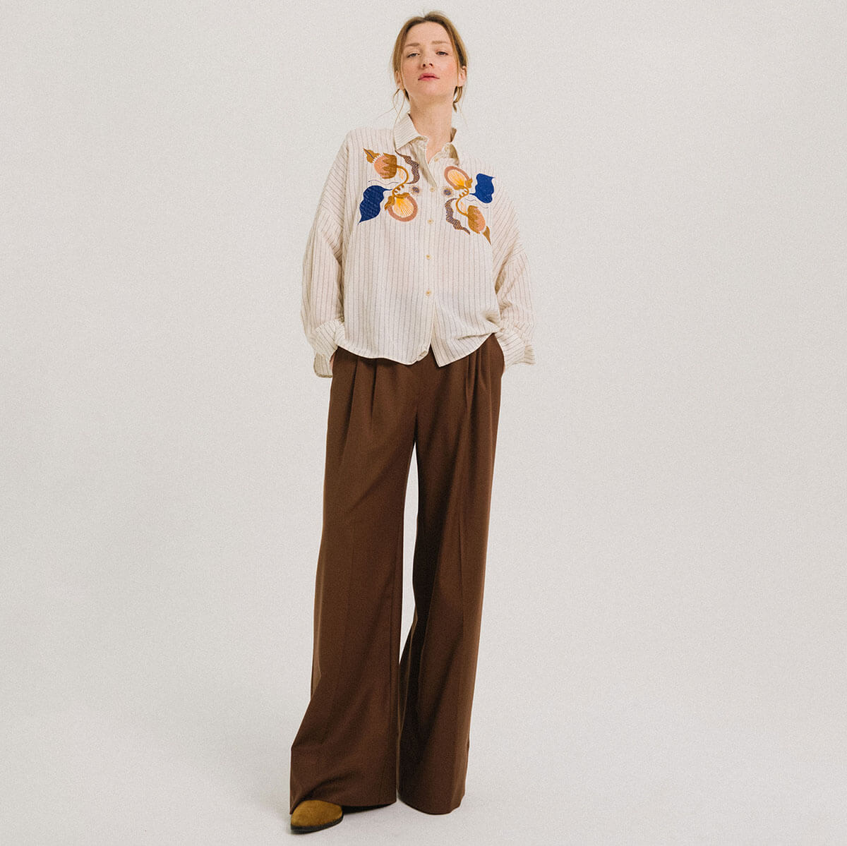 Ewood Isobela Shirt in Ecru by Tinsels