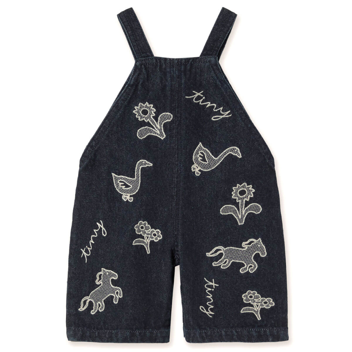 Horses & Flowers Baby Dungaree by Tinycottons