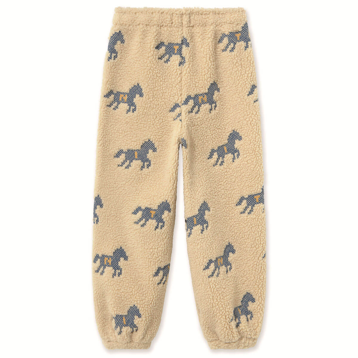 Horses Sherpa Sweatpant in Vanilla by Tinycottons