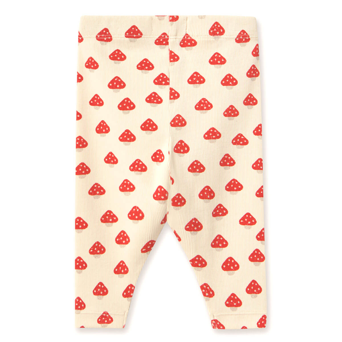 Mini Mushrooms Rib Baby Pant in Ivory by Tinycottons