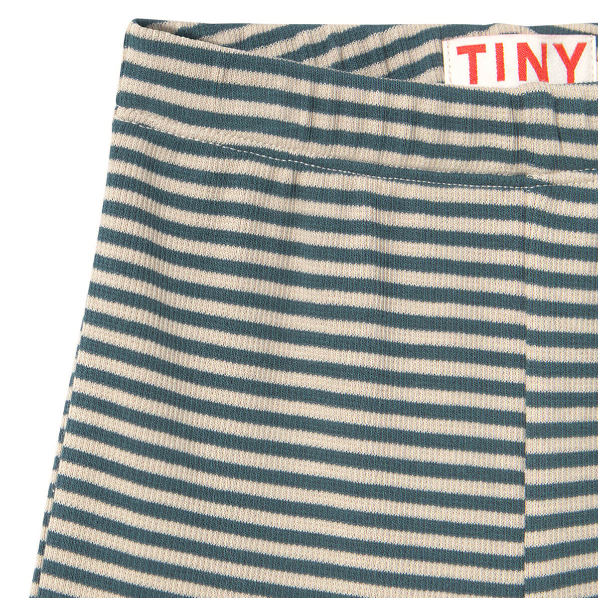 Stripes Rib Baby Pant in Stormy Blue by Tinycottons
