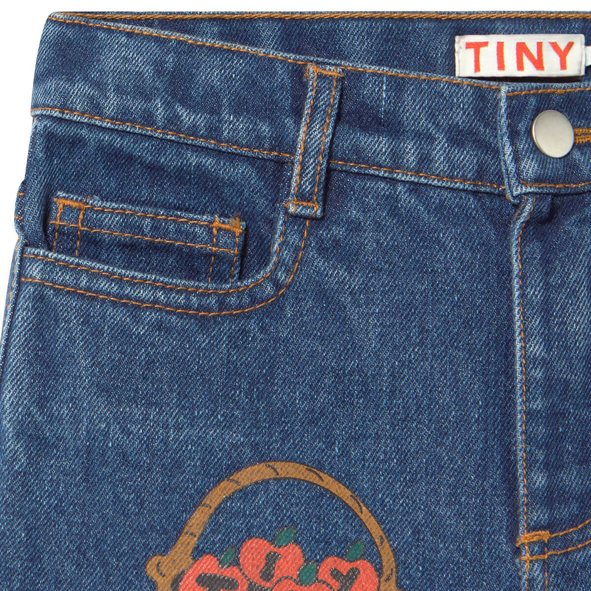 Tiny Apples Denim Pant by Tinycottons