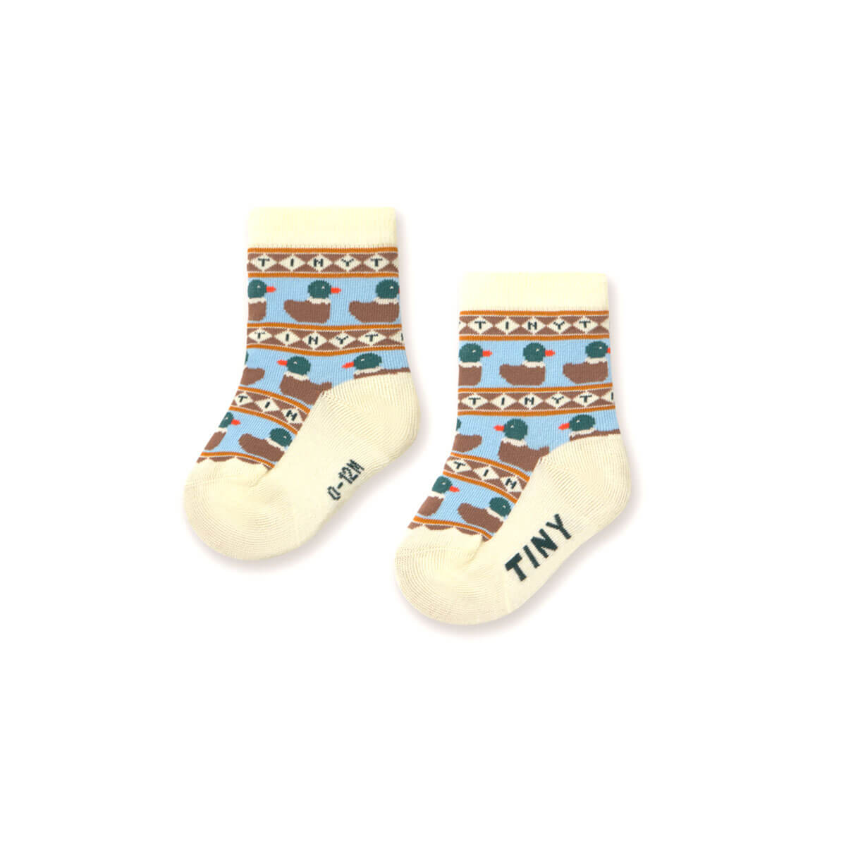 Tiny Ducks Medium Baby Socks by Tinycottons